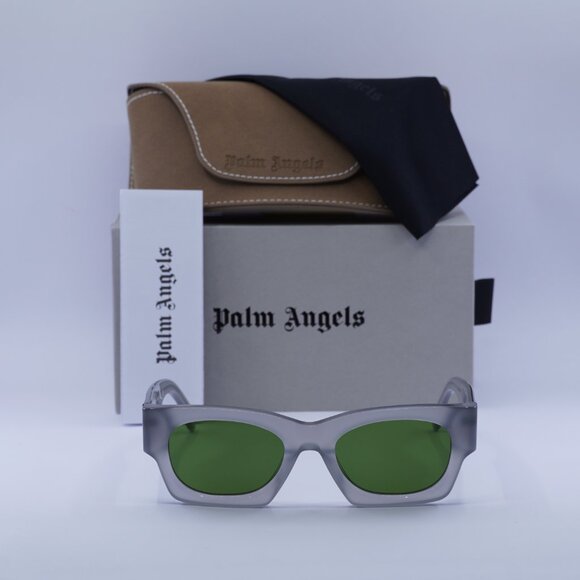 Palm Angels PERI089 BODIE 0955 Square Sunglasses - Grey/Green - Picture 2 of 9